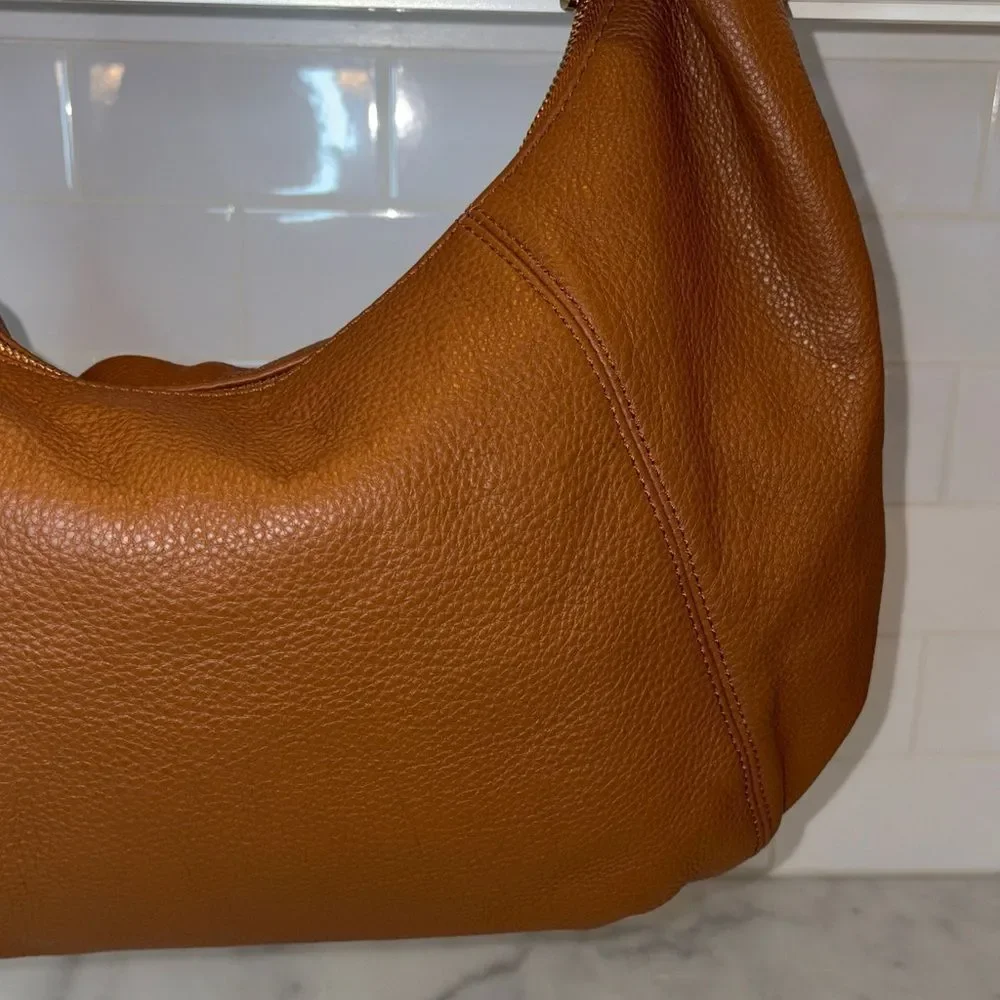 Michael Kors Bag Purse Handbag Pebbled Leather Hobo Large Shoulder Bag